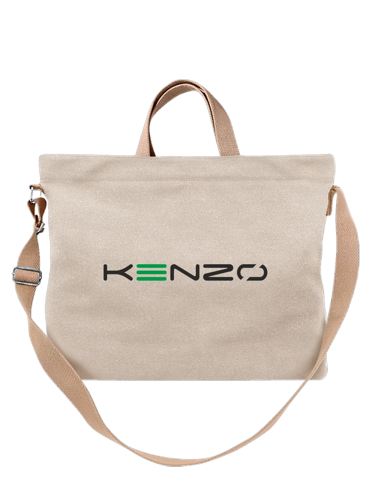Сумка Kenzo белая с принтом — минималистичная композиция — Белая, фото 1