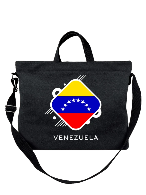 Сумка флаг Венесуэлы Venezuela — Чёрная, фото 1