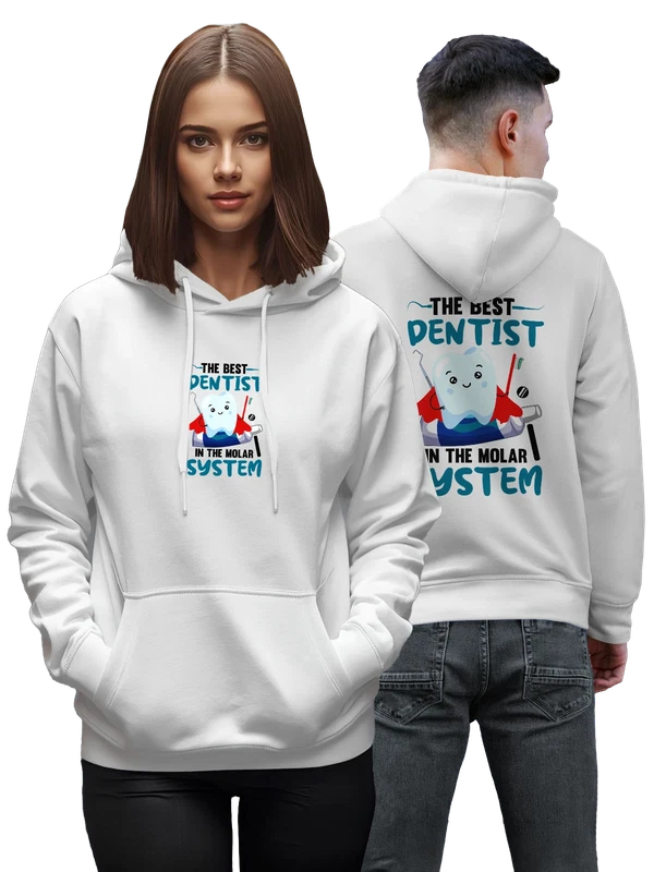 Худи зуб с щеткой the best dentist — Белая, фото 1