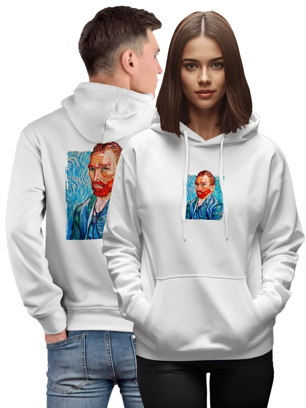 Худи с Ван Гогом Van Gogh — Белая, фото 1