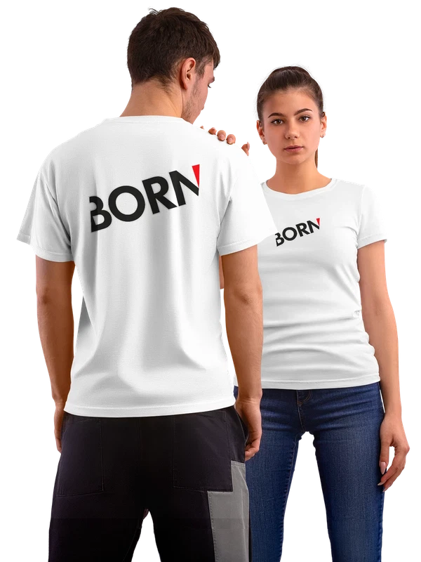 Футболка Born — Белая, фото 1