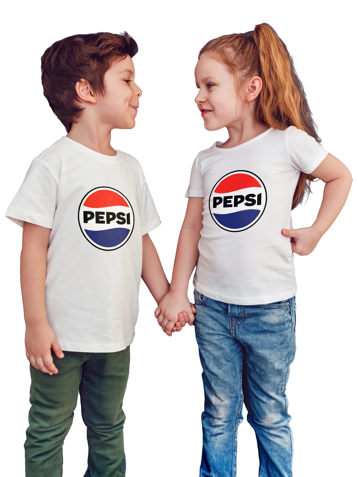 Футболка детская Pepsi белая с принтом — ретро реклама — Белая, фото 1