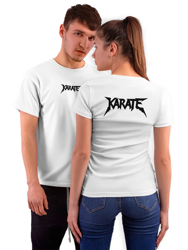 Футболка надпись karate — Белая, фото 1