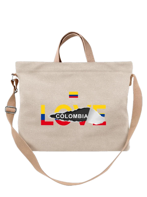 Сумка флаг Колумбии Colombia — Белая, фото 1