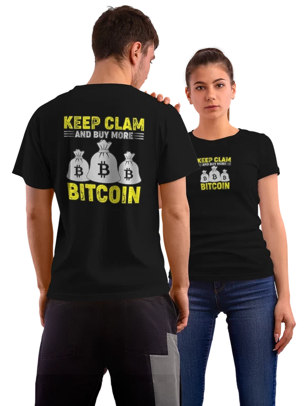 Футболка биткоин buy more bitcoin — Чёрная, фото 1