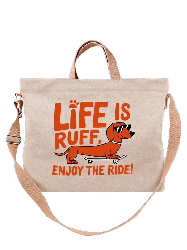Сумка такса enjoy the ride — Белая, фото 1