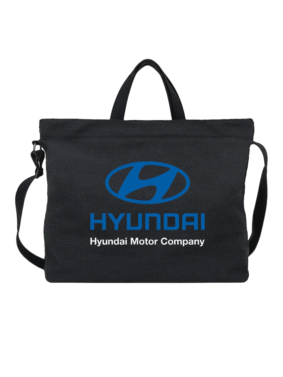 Сумка Hyundai чёрная с принтом — одноцветный принт — Чёрная, фото 1