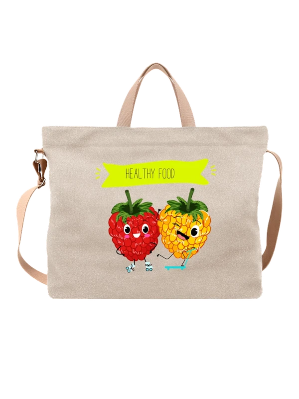 Сумка ягоды healthy food — Белая, фото 1