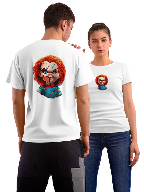 Футболка с куклой Невеста Чаки Bride of Chucky — Белая, фото 1