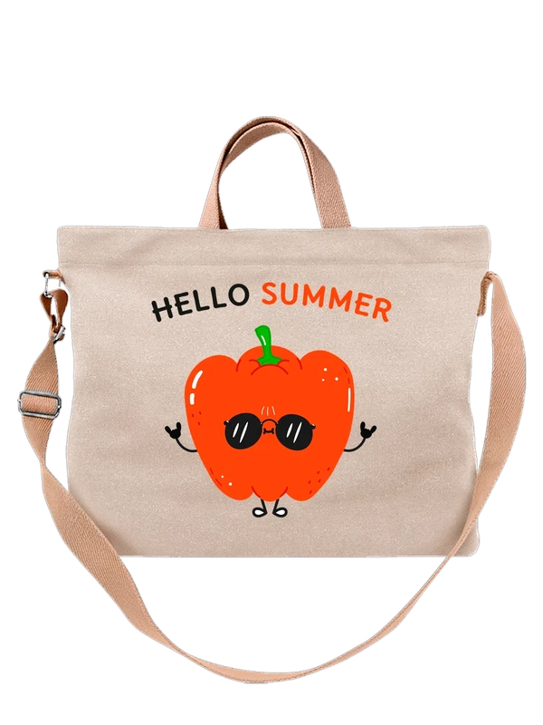 Сумка перец hello summer — Белая, фото 1