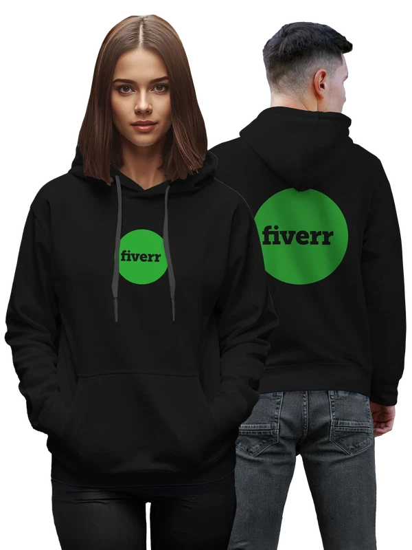 Худи Fiverr — Чёрная, фото 1