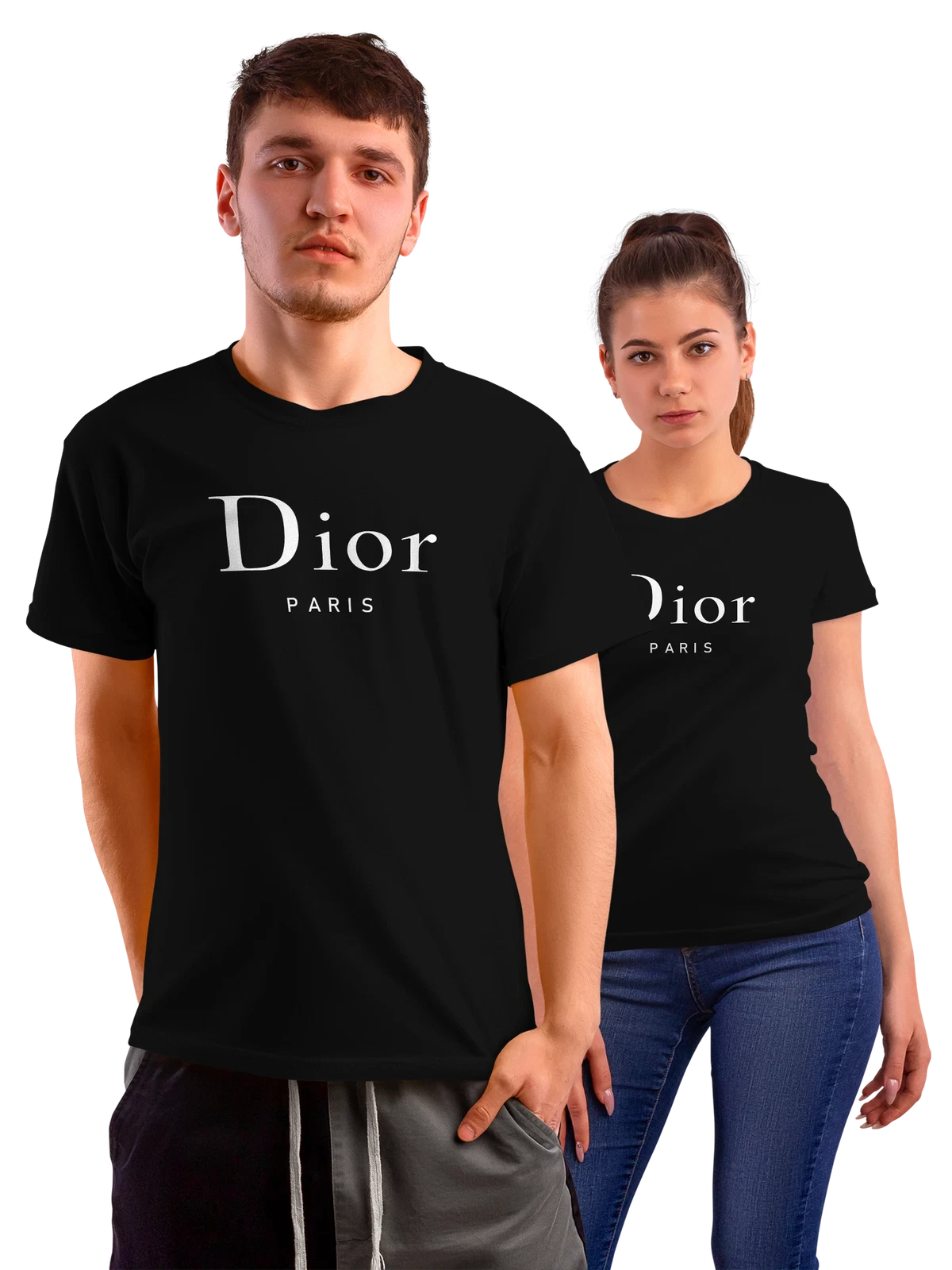 Футболка Dior чёрная с принтом — парфюмерная эстетика — Чёрная, фото 1