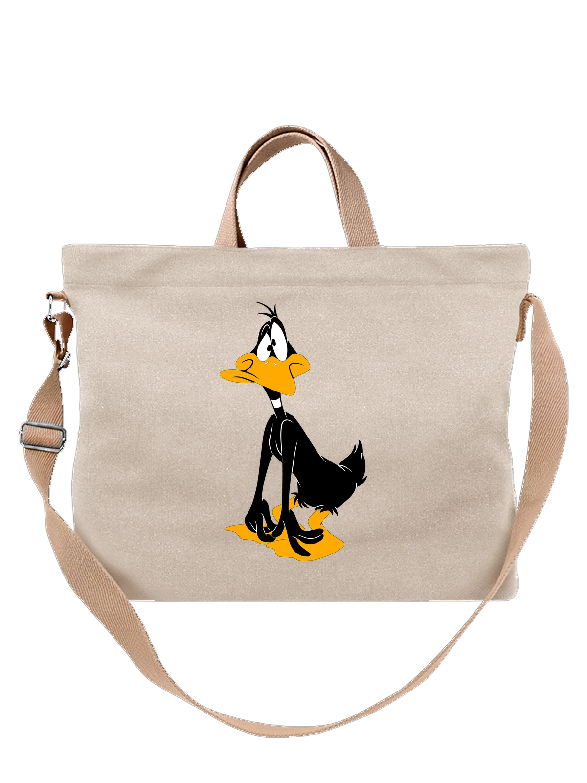 Сумка Утка даффи дак белая с принтом — Daffy Duck — Белая, фото 1
