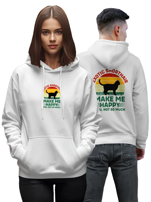 Худи экзотический короткошерстный кот — Белая, фото 1