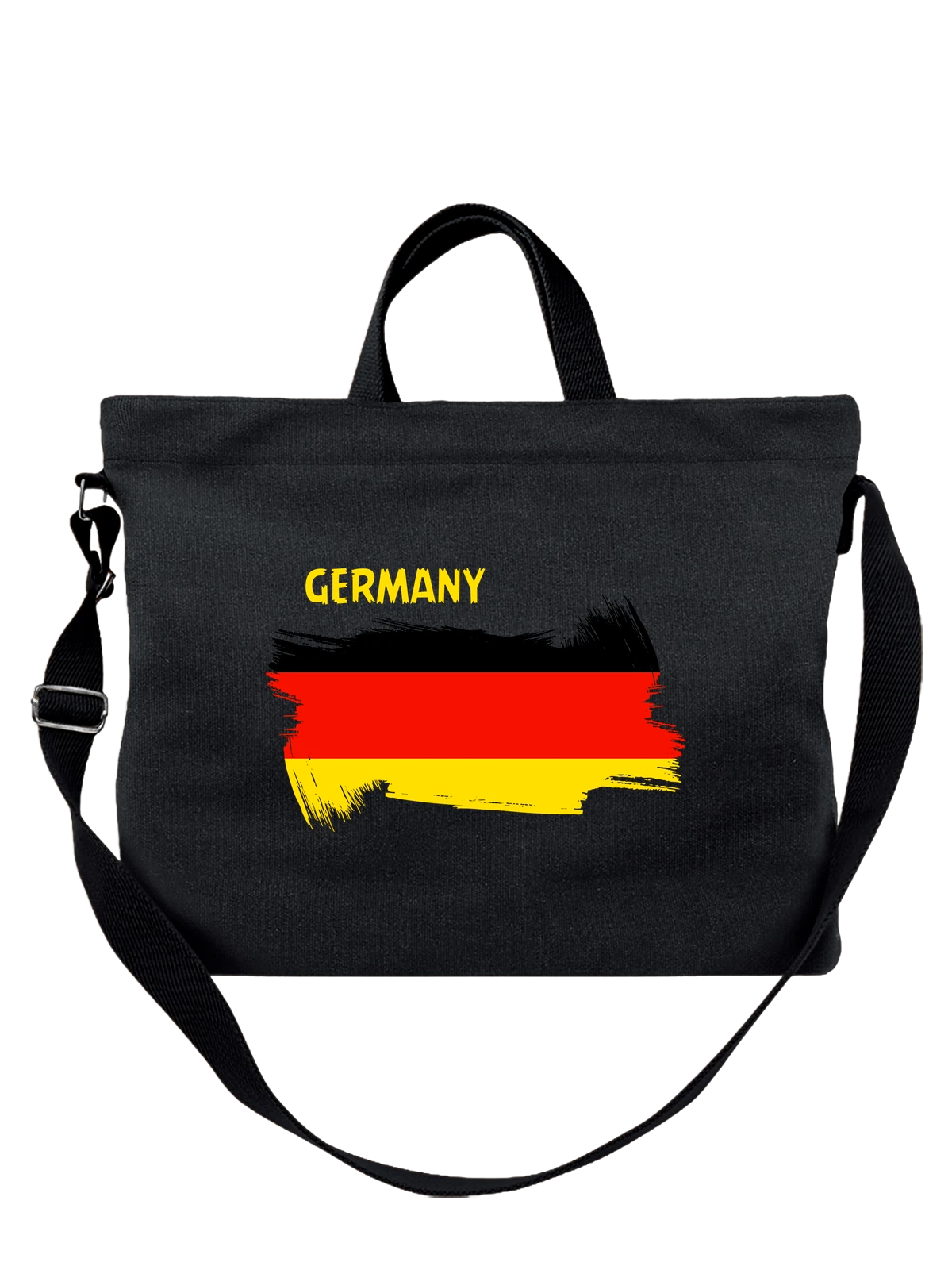 Сумка Флаг Германии Germany чёрная с принтом — национальная символика — Чёрная, фото 1