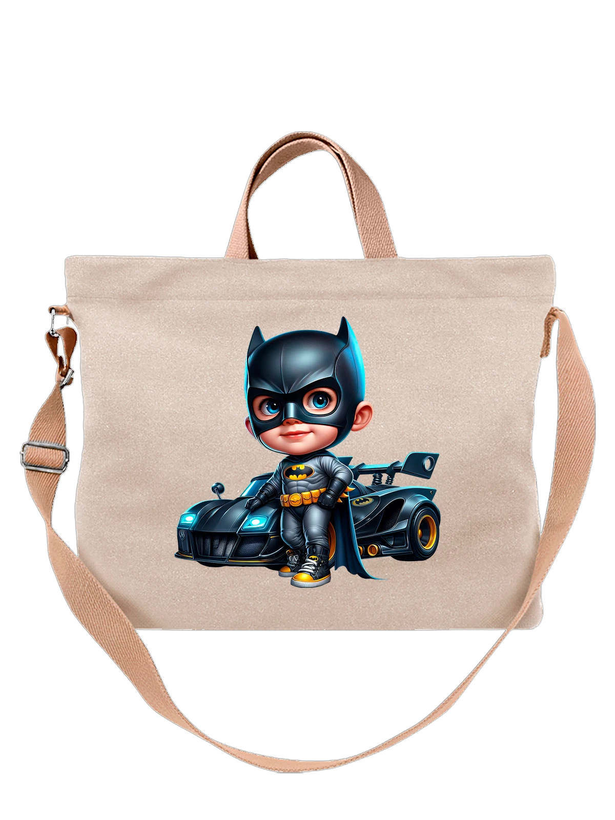 Сумка с Бэтменом Batman белая с принтом — поп культура — Белая, фото 1