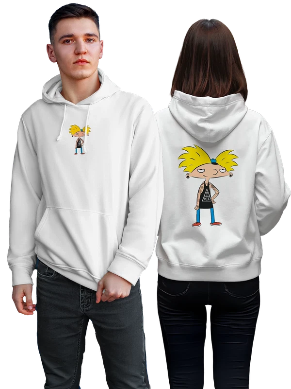 Худи Эй Арнольд Hey Arnold — Белая, фото 1