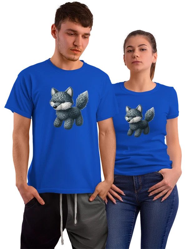 Футболка с волком — Синяя, фото 1