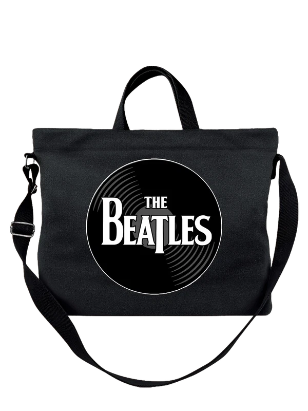 Сумка The Beatles пластинка — Чёрная, фото 1