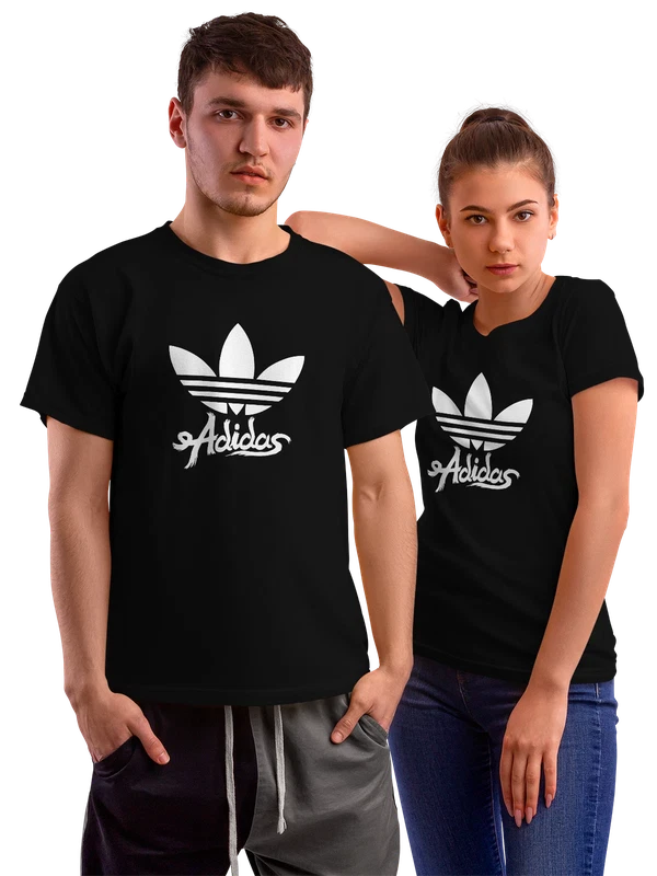 Футболка Adidas — Чёрная, фото 1