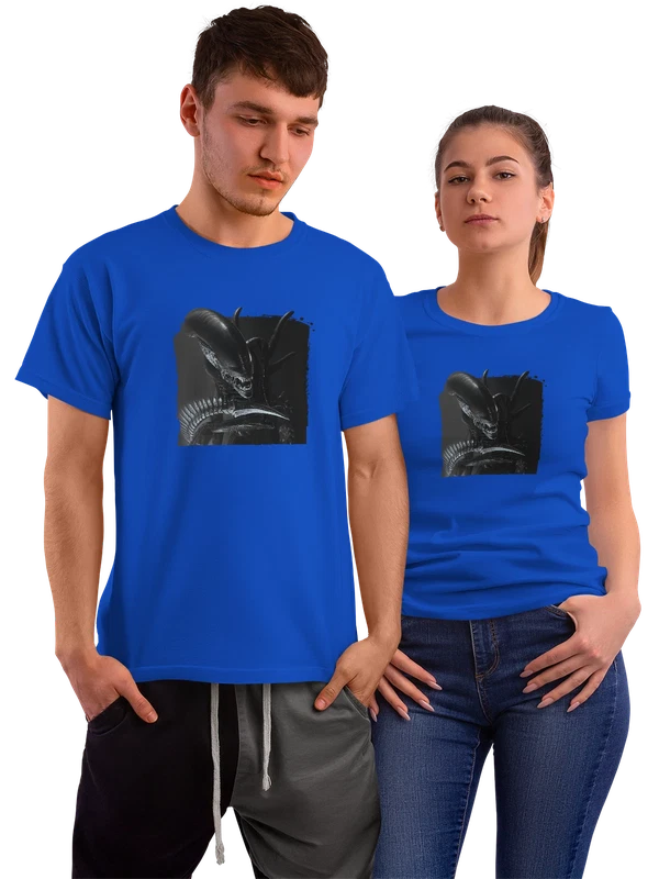 Футболка чужой alien — Синяя, фото 1