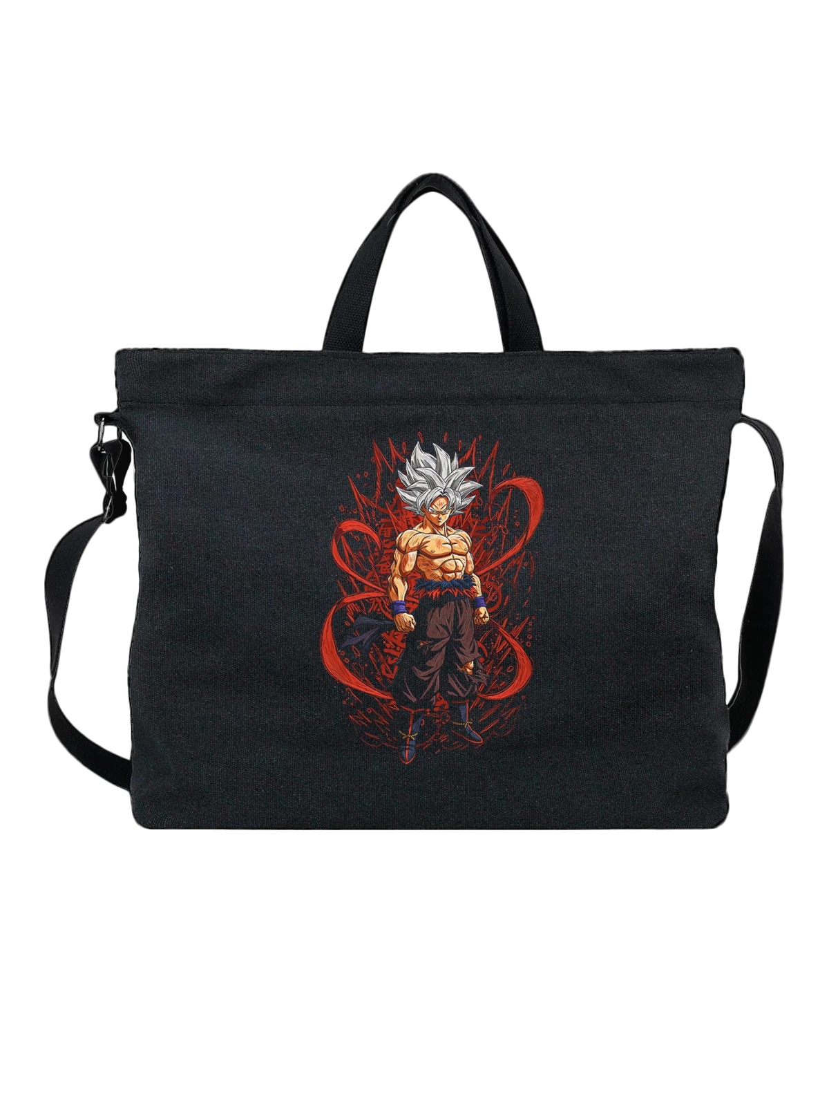 Сумка Гоку Goku Драконий жемчуг Саян Воин чёрная с принтом — аниме — Чёрная, фото 1