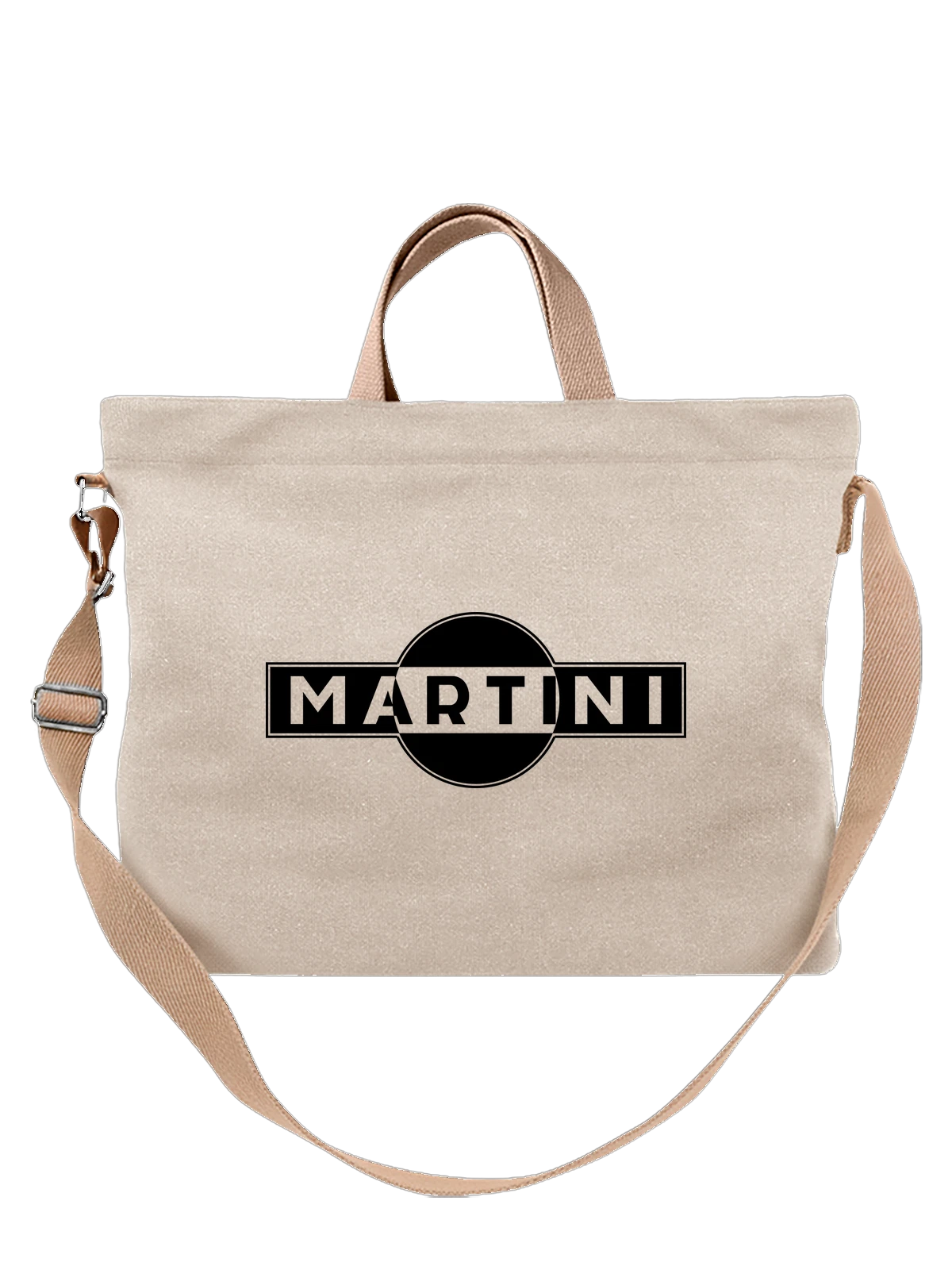 Сумка Martini белая с принтом — футболка для вечеринки — Белая, фото 1