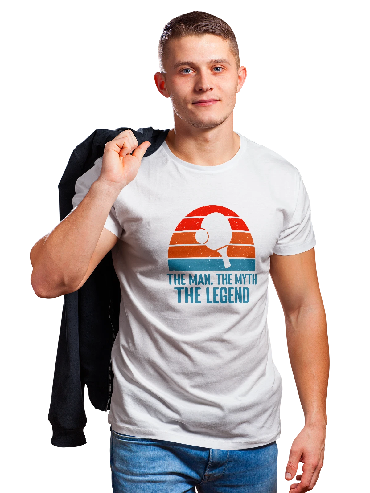 Футболка Теннис the legend белая с принтом — спортивный инвентарь — Белая, фото 1