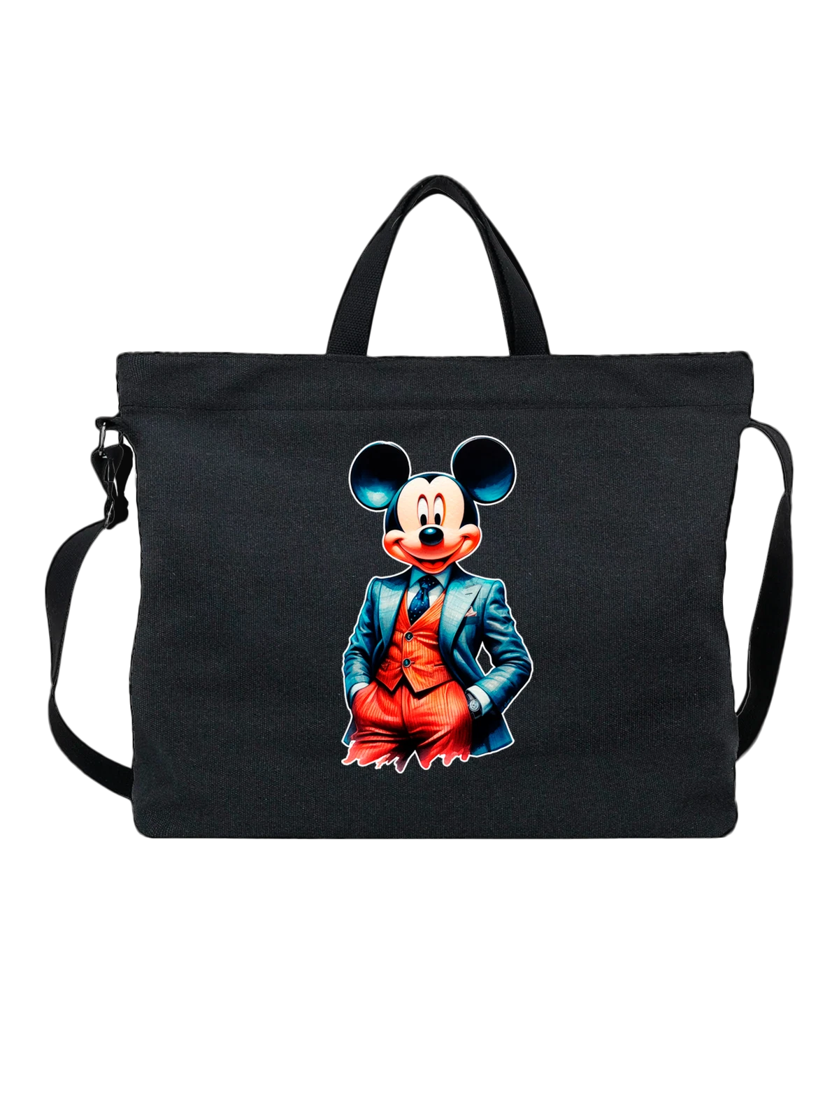 Сумка с Микки Маусом Mickey Mouse чёрная с принтом — коллекционный образ — Чёрная, фото 1