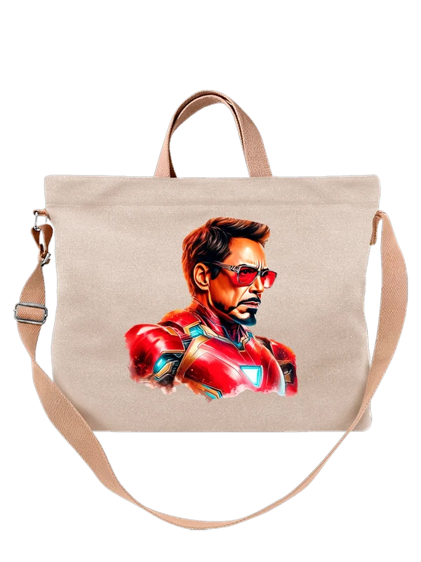 Сумка с Железным Человеком Iron Man Тони Старком Tony St — Белая, фото 1