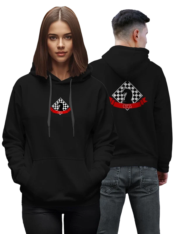 Худи шахматы chess club — Чёрная, фото 1