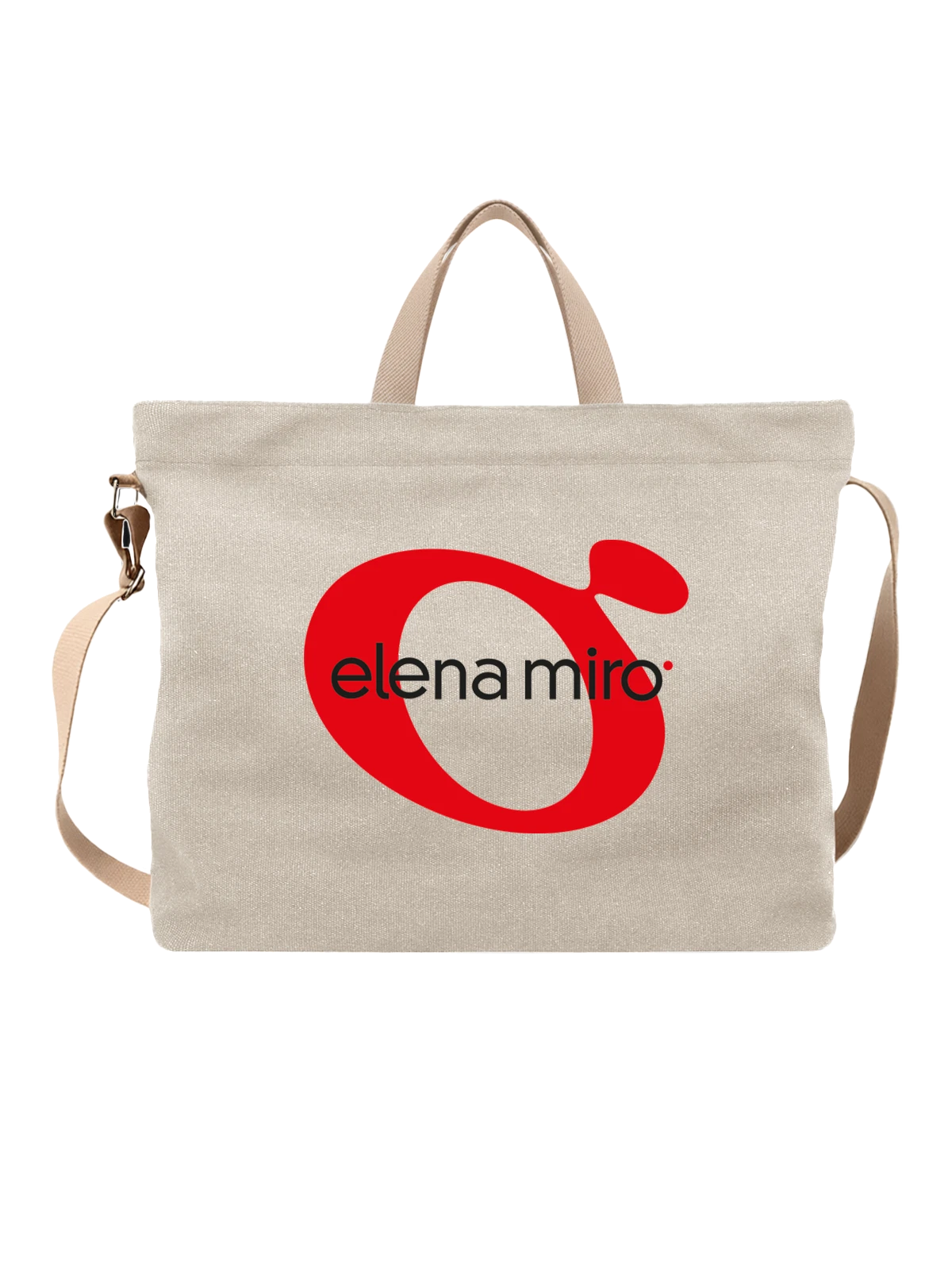 Сумка Elena Miro белая с принтом — мода больших размеров — Белая, фото 1