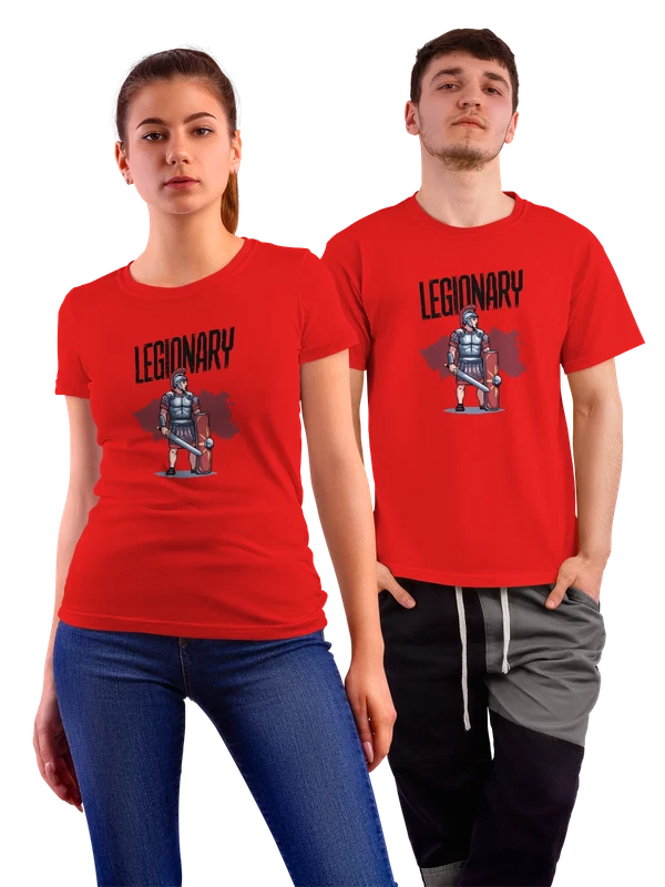 Футболка Легионер Legionary мультфильм римский воин — Красная, фото 1