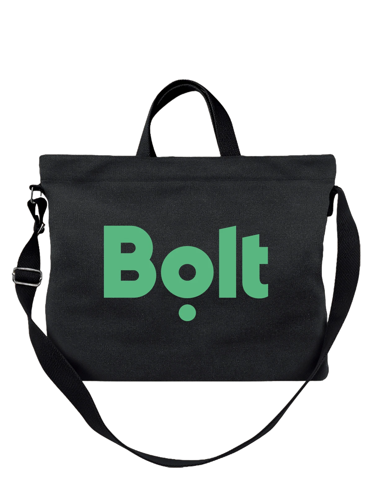 Сумка Bolt чёрная с принтом — доставка и курьеры — Чёрная, фото 1