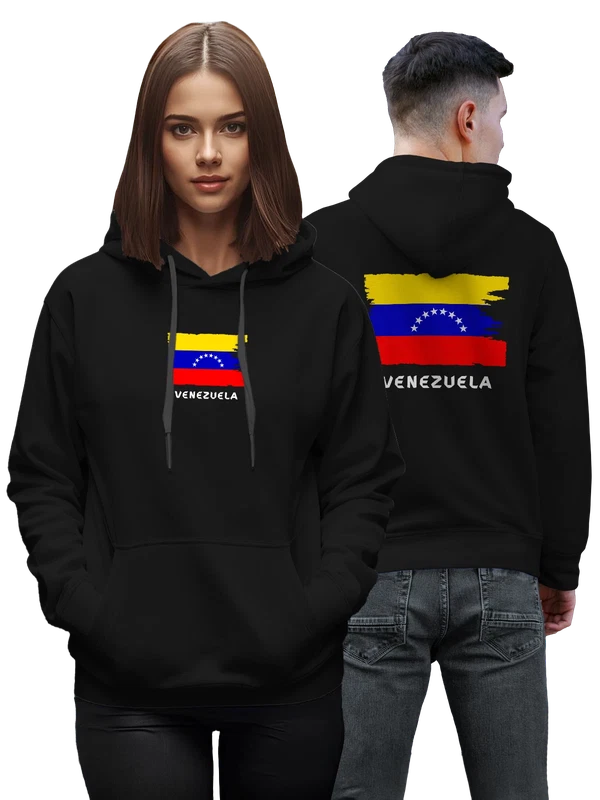 Худи с флагом Венесуэлы Venezuela — Чёрная, фото 1