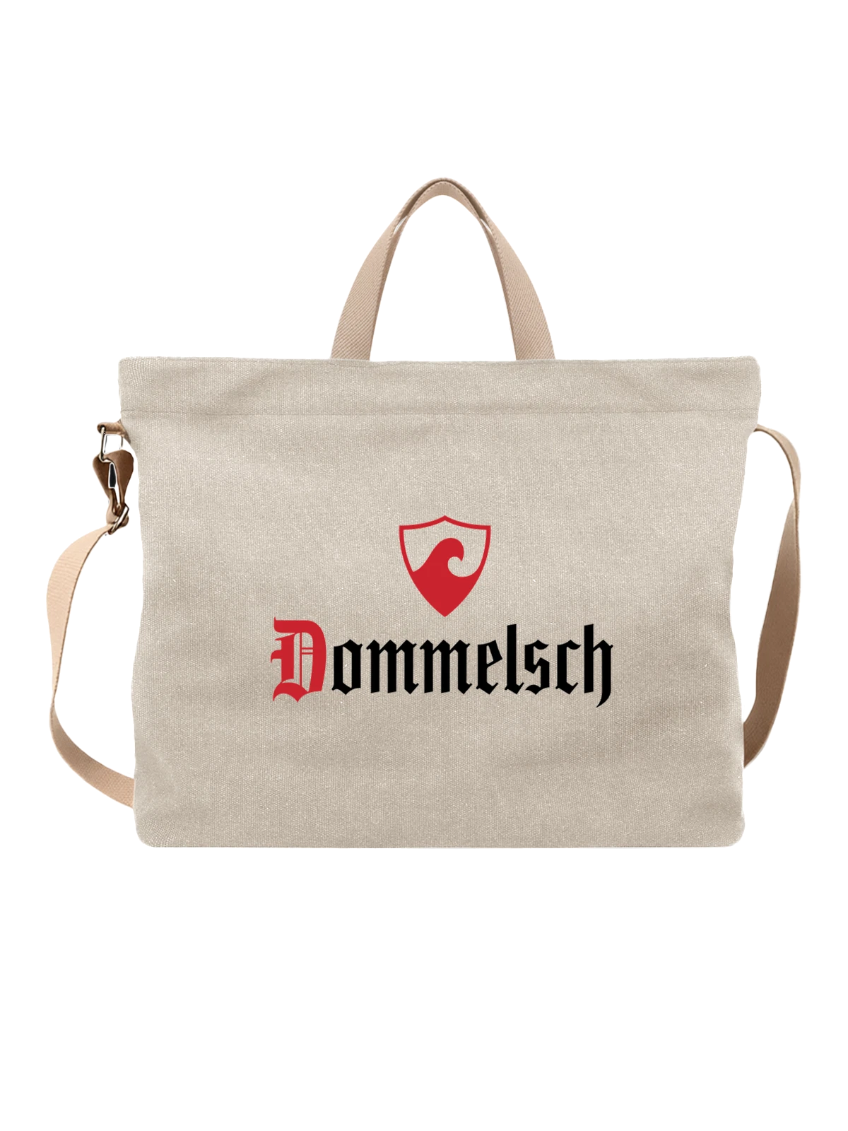 Сумка Dommelsch белая с принтом — принт для бармена — Белая, фото 1
