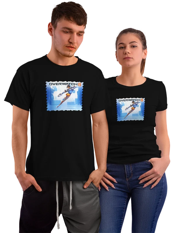 Футболка Игра Lena Oxton Tracer — Чёрная, фото 1