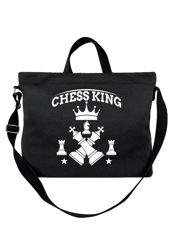 Сумка с шахматами chess king — Чёрная, фото 1