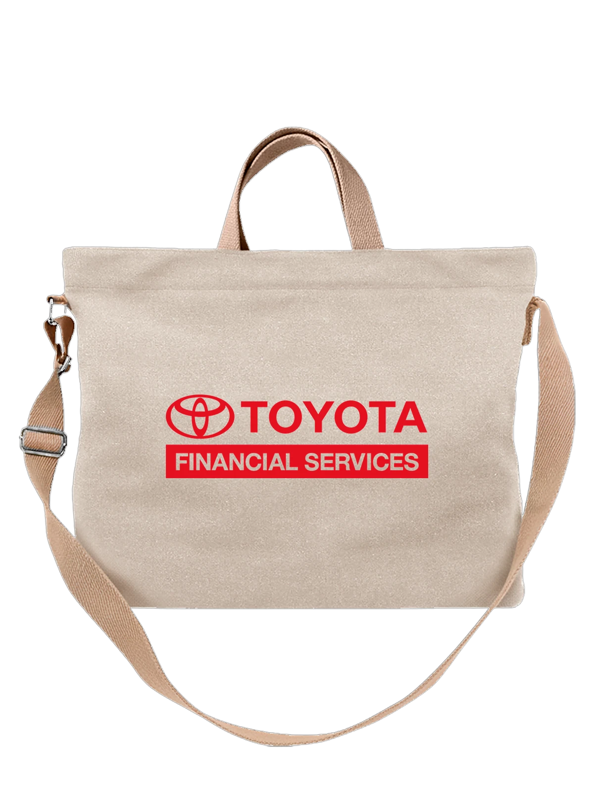 Сумка Toyota-Тойота белая с принтом — корпоративный автомобильный логотип — Белая, фото 1