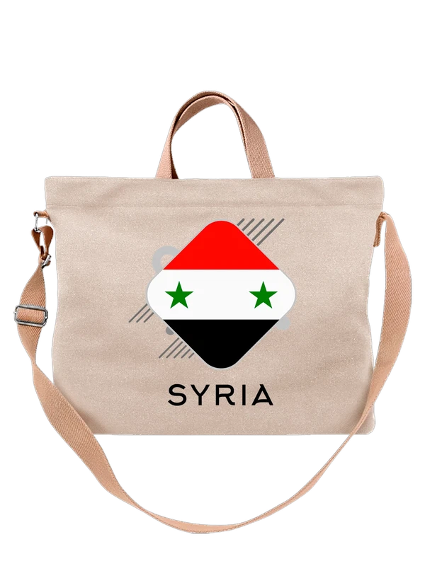 Сумка флаг Сирии Syria — Белая, фото 1