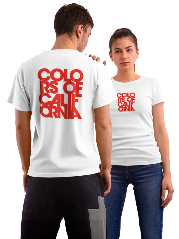 Футболка Colors of California — Белая, фото 1
