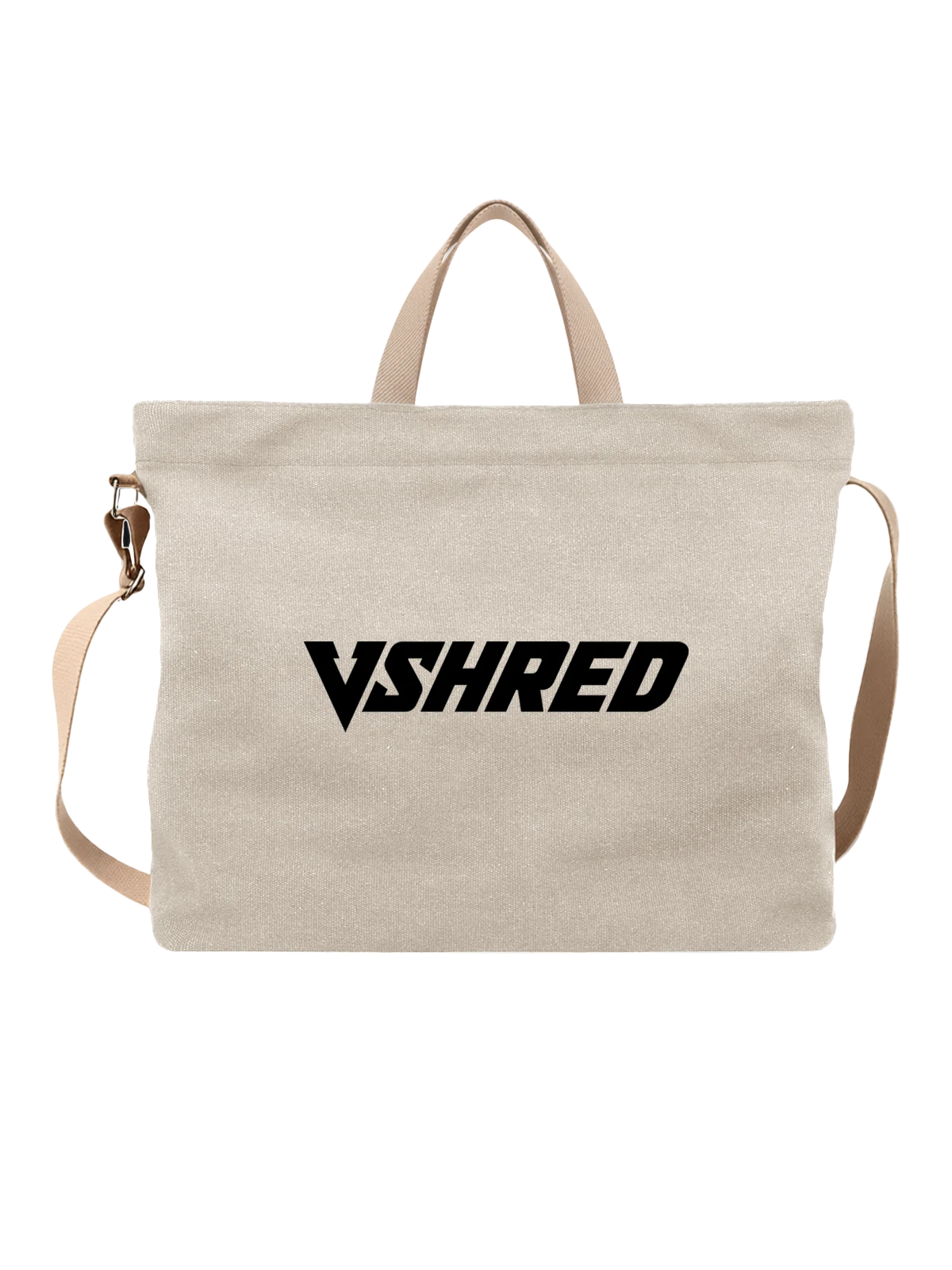 Сумка Vshred белая с принтом — сушка и набор мышц — Белая, фото 1