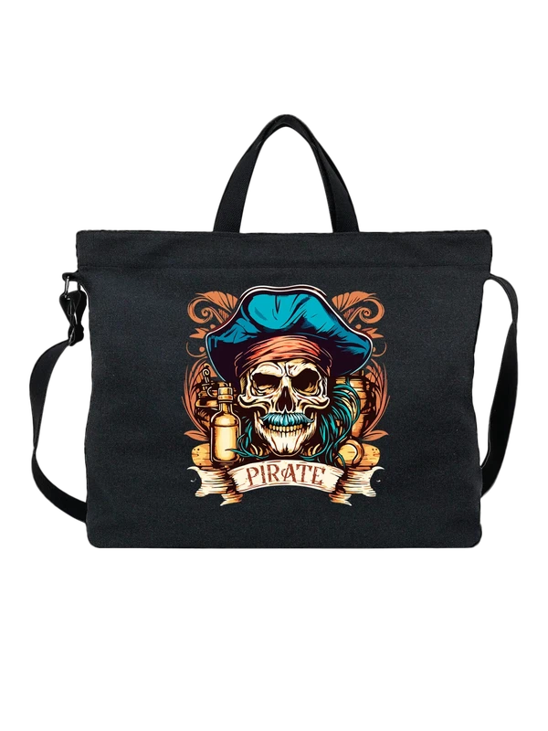 Сумка череп pirate — Чёрная, фото 1