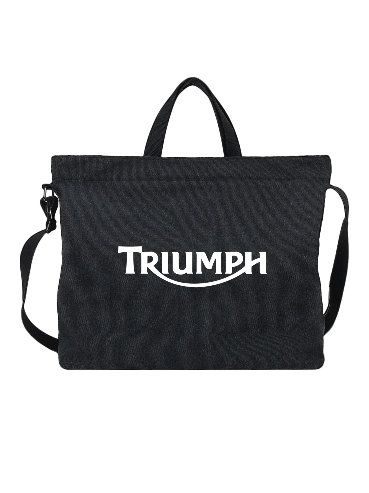 Сумка Triumph чёрная с принтом — скорость и свобода — Чёрная, фото 1