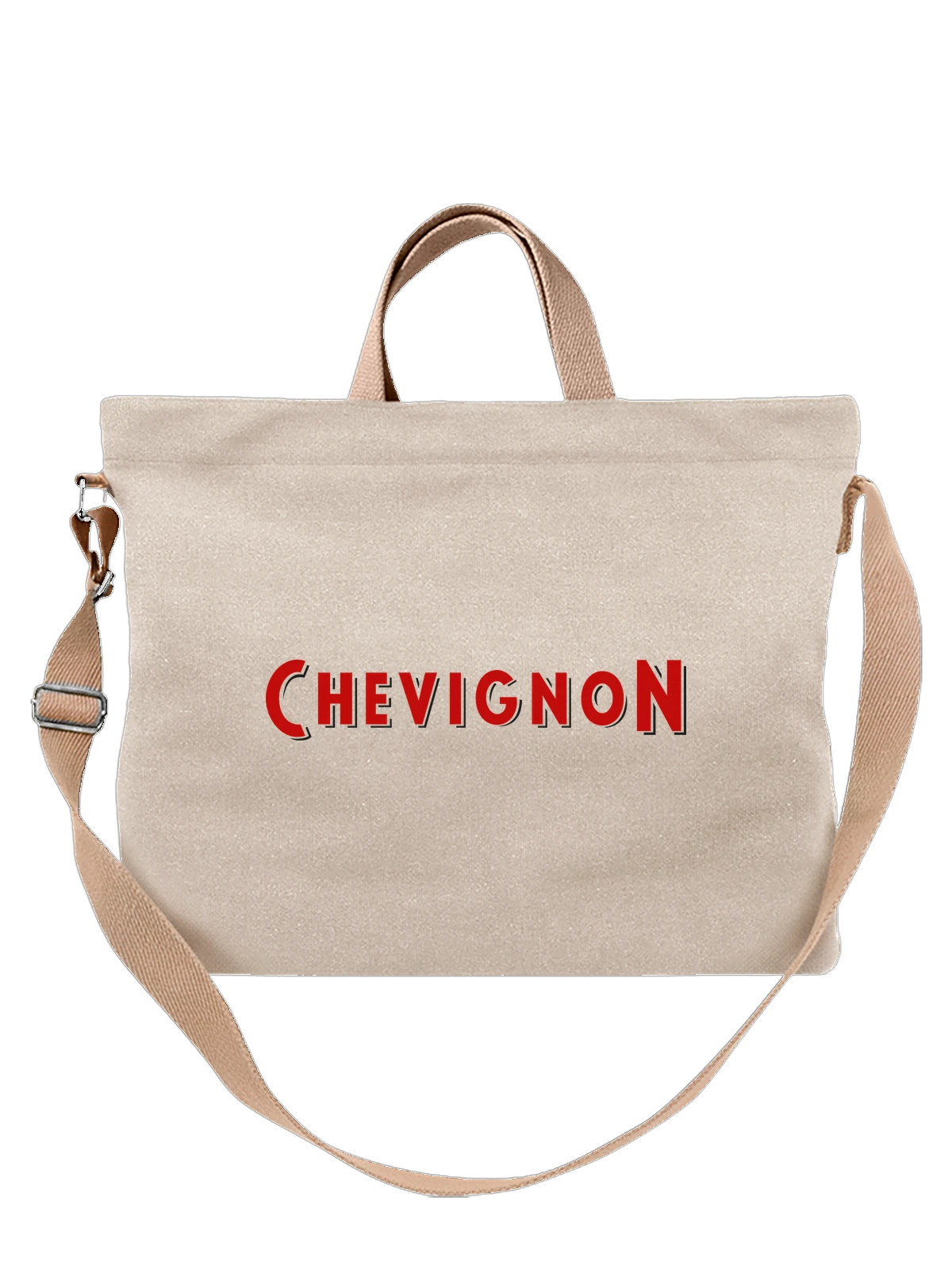 Сумка Chevignon белая с принтом — современная айдентика — Белая, фото 1