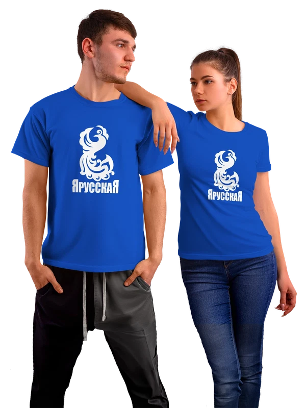 Футболка я русская — Синяя, фото 1