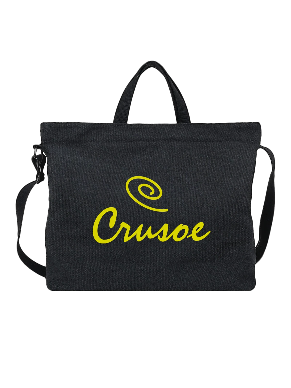 Сумка Crusoe чёрная с принтом — дизайнерская эстетика — Чёрная, фото 1