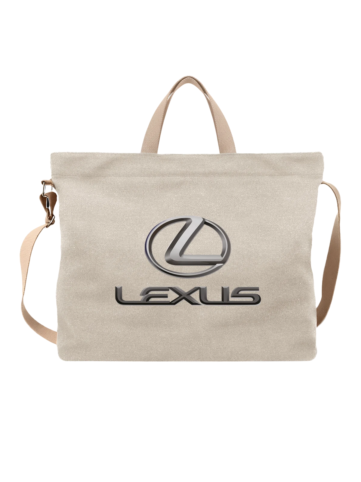 Сумка Lexus белая с принтом — трехмерный принт — Белая, фото 1
