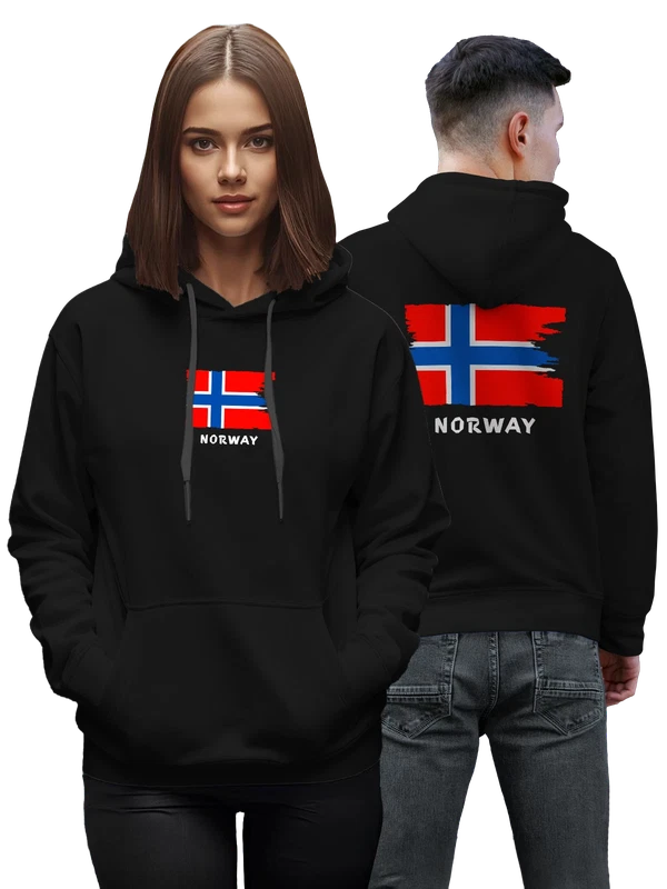 Худи с флагом Норвегии Norway — Чёрная, фото 1