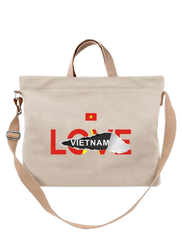 Сумка флаг Вьетнама Vietnam — Белая, фото 1